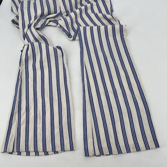 BCBG Generation Women's Size 8 Jumpsuit Gardenia Peplum Sleeveless Stripe Romper - Picture 12 of 16